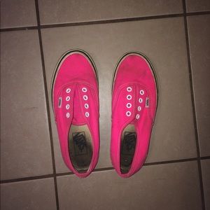 Neon pink vans